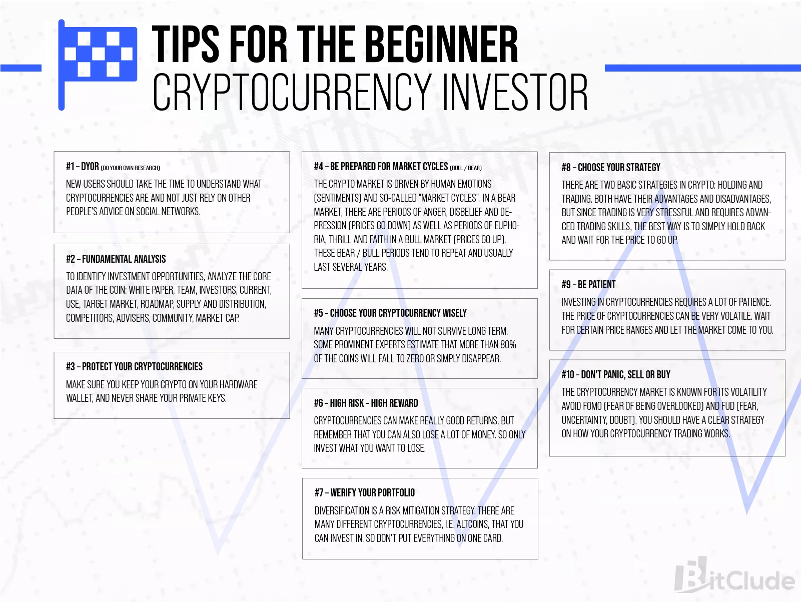 Tips for investor, who is beginning with cryptocurrencies.